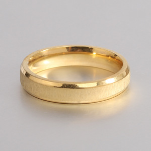 Fashion Minimalist 304 Stainless Steel 18K Gold 3Mm Frosted <b>Ring</b> For Women Gift Jewelry - Product Image 2