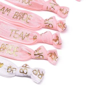 Bracelets de fête <span class=keywords><strong>pour</strong></span> enterrement de vie de jeune fille, <span class=keywords><strong>bracelet</strong></span> équipe de la mariée, décoration future mariée, accessoires de mariage, attaches <span class=keywords><strong>pour</strong></span> cheveux - Product Image 5