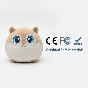 Juguete de Peluche Inteligente Redondo con Forma de Hámster ChatGPT, Ojos LED Intermitentes, Botón de Activación, Búsqueda de Información, MOQ Bajo, OEM Disponible - Product Image 4