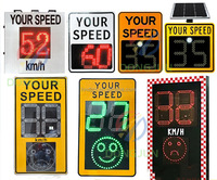 Panneau de vitesse radar d'avertissement de trafic panneau de limite de vitesse radar Led panneau de vitesse de vente numérique avec radar