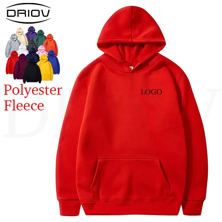 Fabricante inverno poliéster simples hoodies baratos casuais velo hoody mens alta qualidade em branco hoodie oversize