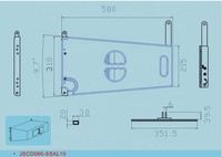 060 -10 pouces Line Array haut-parleur accessoires en aluminium Kit de vol armoire pièces de gréement suspendues