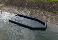 Plateforme de mise à l'eau gonflable portable pour bateaux, quai flottant pour l'amarrage de yachts en eaux peu profondes