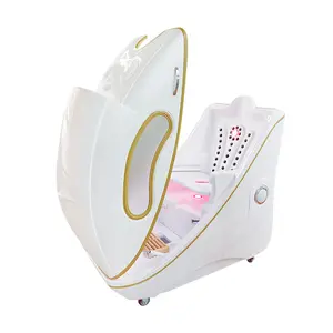 Guangyang ProfessionaL Sauna Capsule With Red Light Therapy Steam Heating Sitting Steam Spa Capsule With Ozone And MP3 Player