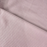 Tissu tricoté de qualité supérieure 100% polyester 180-190 g/m² tricot côtelé 5x2 Idéal pour les hauts et les robes