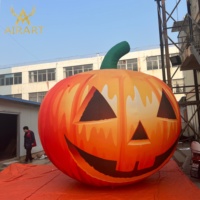 Citrouille géante gonflable de dessin animé pour la décoration de fête d'Halloween pour enfants, mascotte de citrouille gonflable durable personnalisée