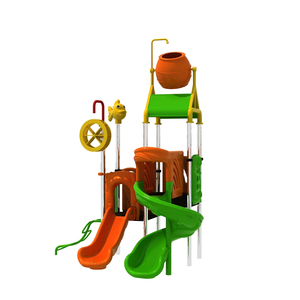 Nhựa Nước Slides Công Viên Nước Sân Chơi Nước Nhà 1 Bộ Cho Hồ Bơi Nhựa Tùy Chỉnh Màu Sắc TX-93502 - Product Image 5