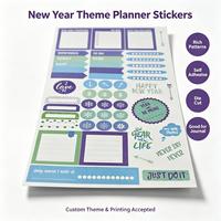 Autocollants saisonniers personnalisés en vinyle, étiquettes adhésives découpées, impression pour décoration de scrapbooking, vente en gros, marque privée