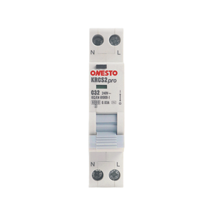 Interruptor Diferencial <span class=keywords><strong>ONESTO</strong></span> 1P+N RCBO de 18 mm, Interruptor de Corriente Residual de 10 mA, 30 mA, 40 A, Interruptor RCCB - Product Image 3