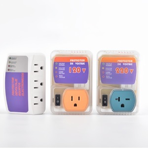 120V/220V South American Style Voltage Protection Socket for Household Appliances Refrigerators Copper PC Material <b>Single</b> AC LCD - Product Image 2