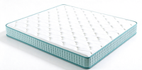 Matelas à ressorts ensachés vert clair avec bordure, matelas compressible enroulable pour la maison, les gîtes et les hôtels