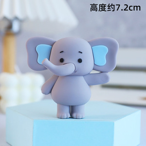 Lot de figurines d'éléphant 3D grises, boules bleues <span class=keywords><strong>et</strong></span> blanches, blocs alphabet pour baptême, communion, fête prénatale - Fournisseur export - Product Image 5