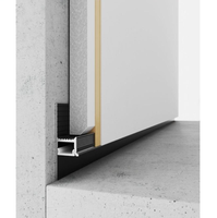 Profilé LED linéaire encastré en aluminium pour plafond, diffuseur mural en plâtre, éclairage décoratif pour intérieur