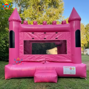 Château gonflable rose de haute qualité en PVC de 0,55 mm WINWAYTOYS 5x5m Capacité 5-10 personnes Installation facile - Product Image 4