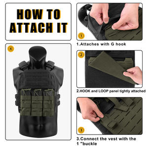 Magazzino USA KRYDEX taglio Laser MOLLE lembo anteriore a sgancio rapido Ranger Green Molle supporto piastra compatibile in magazzino - Product Image 4