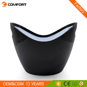 2021 Hot Bán Thương Hiệu In Trắng Nhựa Vàng Bia Whiskey Vodka Lớn Rượu Sâm Banh Sang Trọng Acrylic Chai Dịch Vụ Xô - Product Image 5