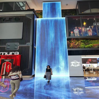 Écran LED tactile flexible haute transparence P6P8P10, affichage couleur intégrale, film cristallin, pour extérieur, ascenseurs, centres commerciaux