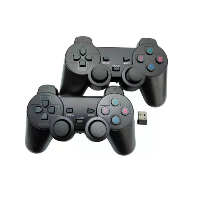2.4g Controller Black Game Handle PC Computer Dandle Doubles for PS2 Shape Wireless Controller