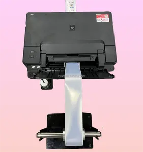 A4 Formaat Inkjet Sticker Label Drukmachine Digitaal Papier Mini Rol Te Rollen Digitale Printer Met Open Opslagplank