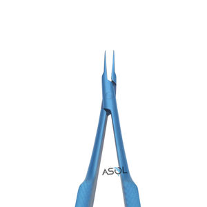 Pegangan jarum gunting operasi mikro Titanium baru melengkung Plus jahitan mengikat Forceps - Product Image 4