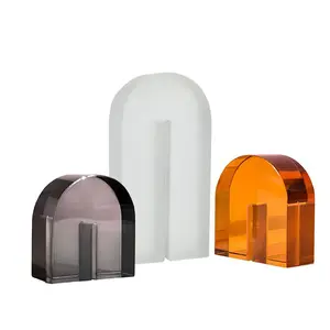 Adorno de cristal de prisma minimalista, adornos de cristal de color de fábrica, venta al por mayor, gran oferta