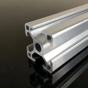 2020 3030 4040 4080 Aluminium Extrusion Profil Frame T Slot V Slot 40x40 Custom Extruded Black Industrial Aluminum Profiles