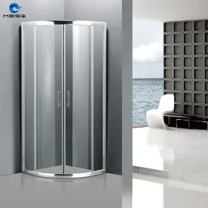 Cabina doccia per bagno pronta all'uso cabina doccia per porta in vetro temperato malesia con striscia di gomma
