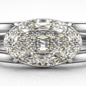 Anillo de Platino con Diamantes Cultivados en Laboratorio de Lujo para Mujer, con Artesanía Sofisticada, para Regalos de Boda, Compromiso y Aniversario - Product Image 3