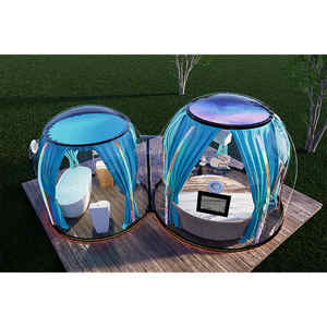 Dôme de glamping moderne transparent pour hôtel, tente extérieure, maison de villégiature pour camping et salons professionnels - Product Image 3