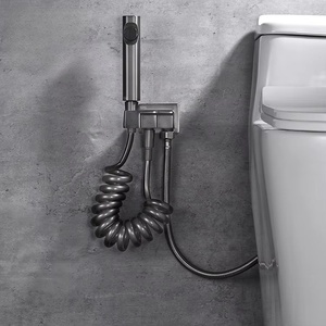1705 SPS <strong>High</strong> <strong>Quality</strong> Brass Bathroom Bidet Toilet Sprayer <strong>Shattaf</strong> Shower Head Gun Grey Hand Hold Sprayer Bathroom Accessories - Product Image 4
