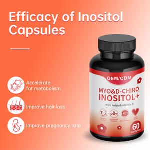 อาหารเสริม OEM Inositol-Myo-Inositol and D-chinositol PLUS folate และวิตามินดีฮอร์โมนสมดุลและสุขภาพดี - Product Image 4