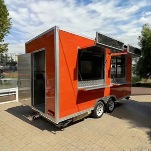 Carrito de Comida Móvil para Mercado Nocturno, Calle Peatonal y Zona Turística, Carrito Comercial para Venta de Café, Té con Leche y Helados - Product Image 2