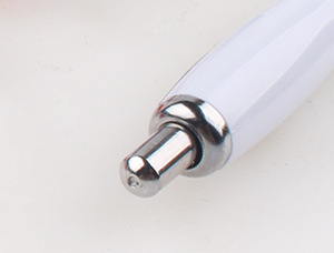 Stylo bille sportif promotionnel de haute qualité avec grip en caoutchouc souple, en plastique, 1,0 mm, gravure laser, logo personnalisé, encre noire/bleue - Product Image 6