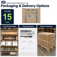 Armoire de bureau pliable en contreplaqué avec montage facile, design moderne et durable pour les espaces de travail commerciaux et les villas
