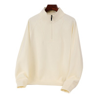 350G mince demi-zip col montant à capuche hommes et femmes avec des vêtements de sport décontractés tout match vêtements de travail LOGO imprimé personnalisé