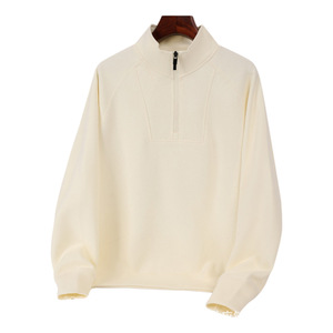 350G Thin Half Zip Stand Collar <strong>Hoodie</strong> <strong>Men</strong> and Women with Casual All-match Sportswear <strong>Work</strong> Clothes Custom Printed LOGO - Product Image 1