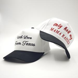 Casquettes de baseball en coton à 5 panneaux personnalisées en gros, avec logo brodé, bicolores, pour sports de plein air et voyage, style A-Frame - Product Image 3