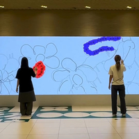 Nouveau projecteur laser interactif sans fil et coloré pour enfants, avec grand écran, pour jeux de projection murale, de peinture et de dessin de graffitis