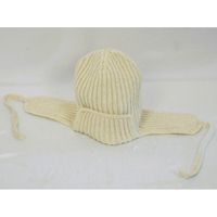 Bonnet d'hiver mongol avec protège-oreilles, couleur blanc bio, logo personnalisé, ajustable, unisexe