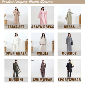 Abiti per Donne Musulmane all'Ingrosso, Abbigliamento Islamico, Abaya Monocolore Modesta, Vestiti per Donne Pronti per la Consegna - Product Image 3