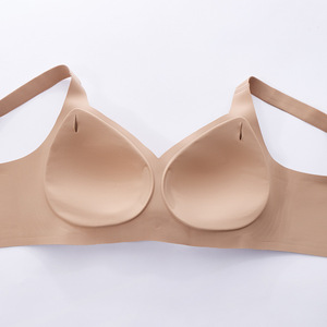 Sujetador sin costuras <span class=keywords><strong>para</strong></span> busto <span class=keywords><strong>grande</strong></span>, ropa interior de talla <span class=keywords><strong>grande</strong></span>, sujetador inalámbrico cómodo <span class=keywords><strong>para</strong></span> mujer, sujetador push-up suave <span class=keywords><strong>para</strong></span> mujer, <span class=keywords><strong>sujetadores</strong></span> de soporte <span class=keywords><strong>para</strong></span> senos grandes - Product Image 4