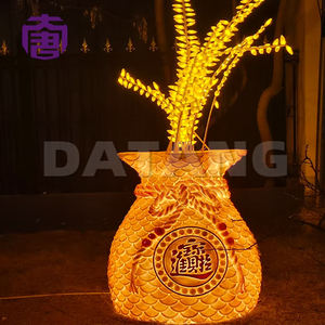Customized Ip65 3d Lucky Bag Wheat Ear Led Lamp Transparent Resin Fiberglass Garden Lawn Decoration For <b>Christmas</b> Landscape - Product Image 3