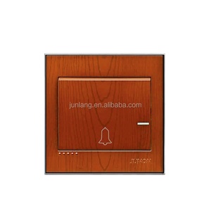 Công Tắc Màu Gỗ Công Tắc Nút Nhấn 7X7 Công Tắc Chuông Cửa - Product Image 1