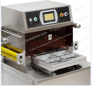 Machine d'emballage sous vide thermoformante entièrement automatique Julin, type boîte, pour aliments, cosmétiques et boissons, 220V - Product Image 1