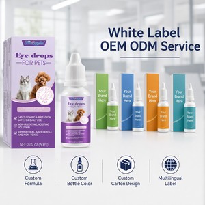 Gouttes oculaires professionnelles Zourunan pour chiens <span class=keywords><strong>et</strong></span> chats : apaisent les rougeurs, les démangeaisons, éliminent les taches de larmes, OEM, marque privée, vente en gros - Product Image 6