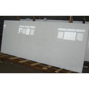 Planche de marbre artificiel moderne en nano-cristal pur blanc, dalle de verre en nano-cristal, plan de travail, plan de toilette, usage intérieur uniquement - Product Image 1