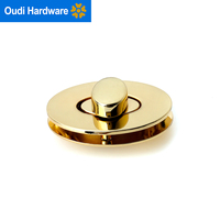 Serrure de sac en alliage ovale Twist Lock Light Gold Tuck Lock Fermoir de sac Accessoires pour sac en cuir Diy