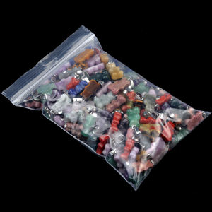 תליון קסם בצורת דוב קריסטל ואבני חן להכנת תכשיטים שרשרת מגולפת מתנת ריפוי לנשים גברים ילדים - Product Image 4