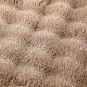 Couverture chauffante électrique en fausse fourrure de lapin, 110V, 6 niveaux de chauffe - Product Image 3