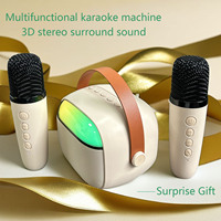 Mini micrófono de Karaoke portátil Audio integrado máquina de Karaoke para cantar en casa altavoz inalámbrico BT para exteriores con micrófono